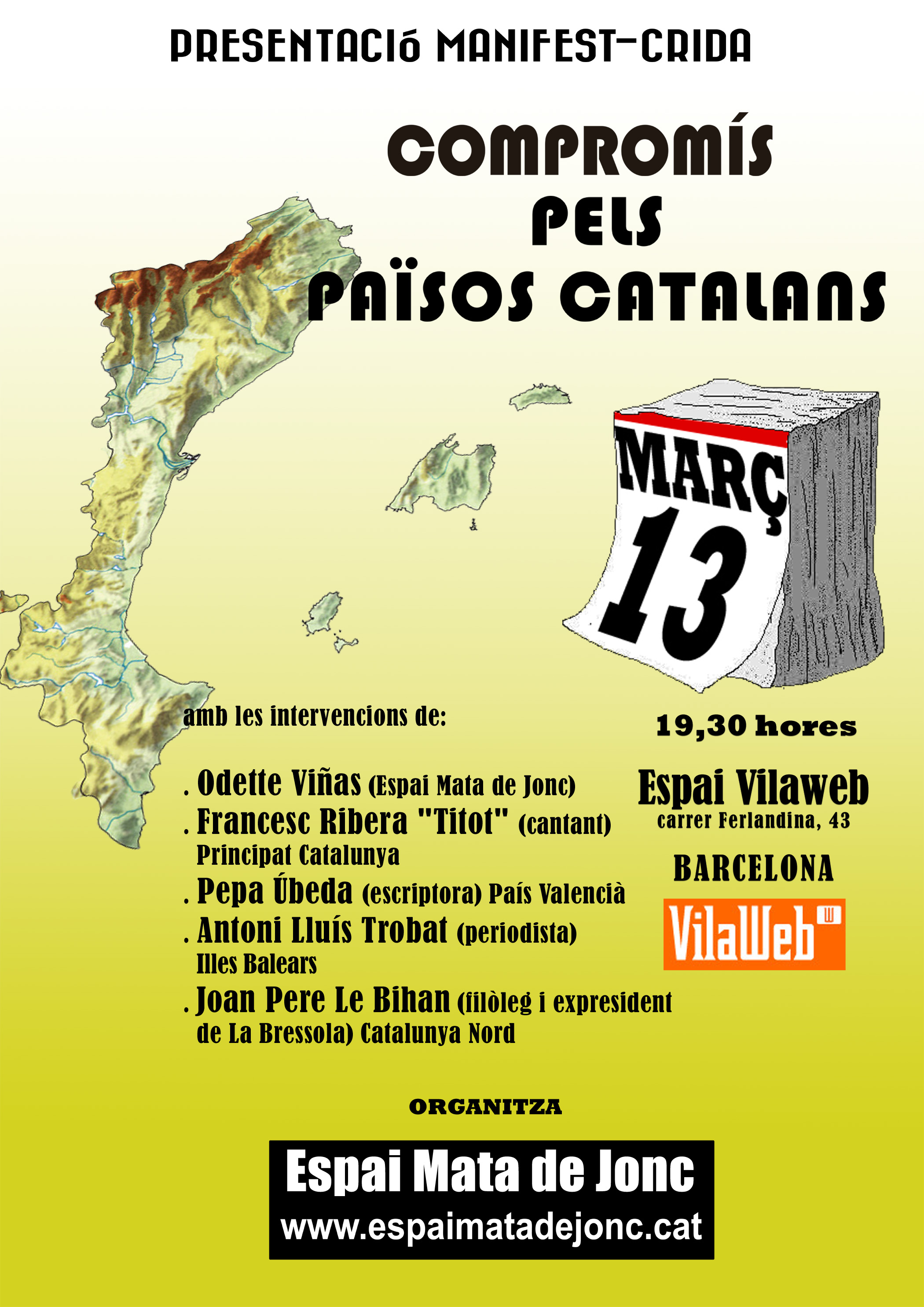 Cartell presentació manifest